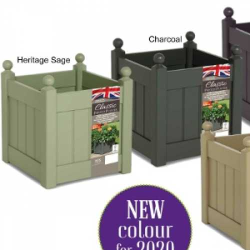 heritage sage green planters