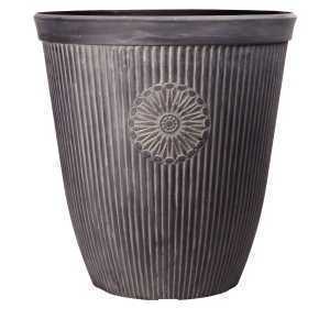 Fargro CTI Living Somerville Tall Planter 13 inch - Chocolate Slate