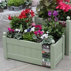 AFK Garden Classic Painted Troughs Heritage Sage 26 Inch