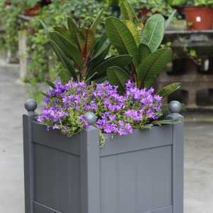 AFK Garden - Classic Painted Planters 380T Heritage Charcoal 17 Inch Height