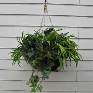 Artificial Foliage Hanging Basket