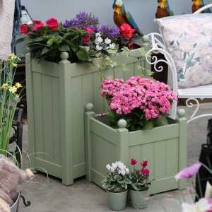 AFK Garden - Classic Painted Tall Trough Heritage Sage  660