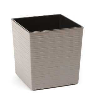 Fargro Yukka ECO Chisel Square Planter 25cm - Grey